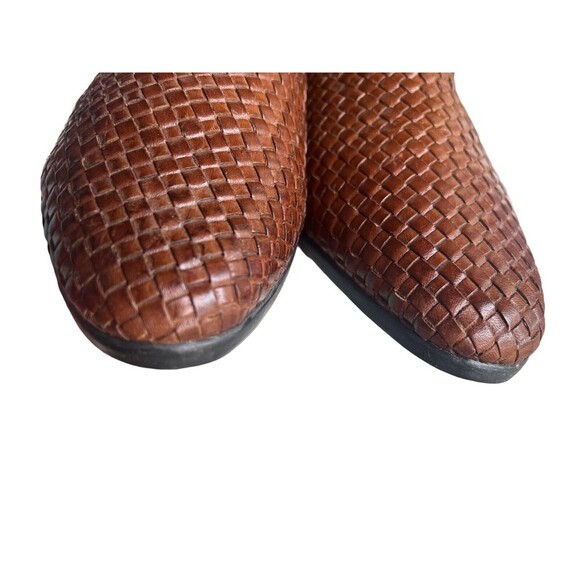Vintage Honors by Rottles Brown Woven Leather Women’s Shoes/slip On/mules- 5.5 - Picture 5 of 11